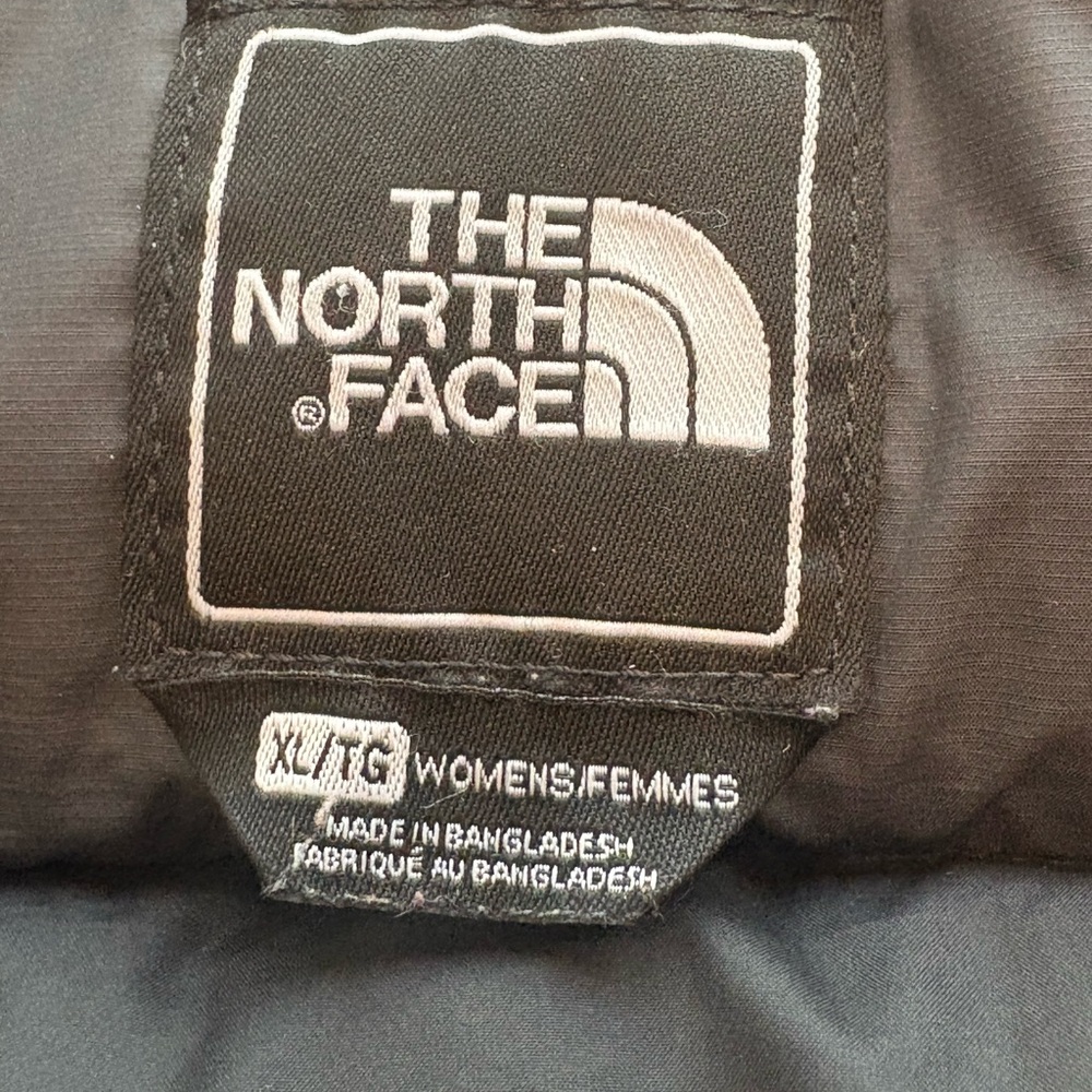 North Face Womens XL Black Nuptse Down Jacket Coat 700 - Picture 7 of 12